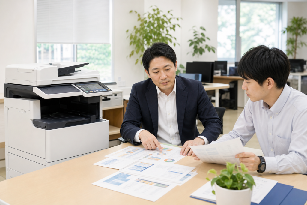 複合機の導入・入替で比較する料金、契約期間、保守条件