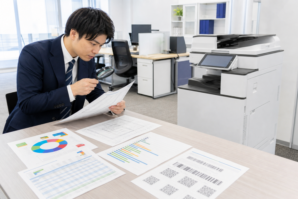 導入前のPDF再現性テストと販売店への質問リスト